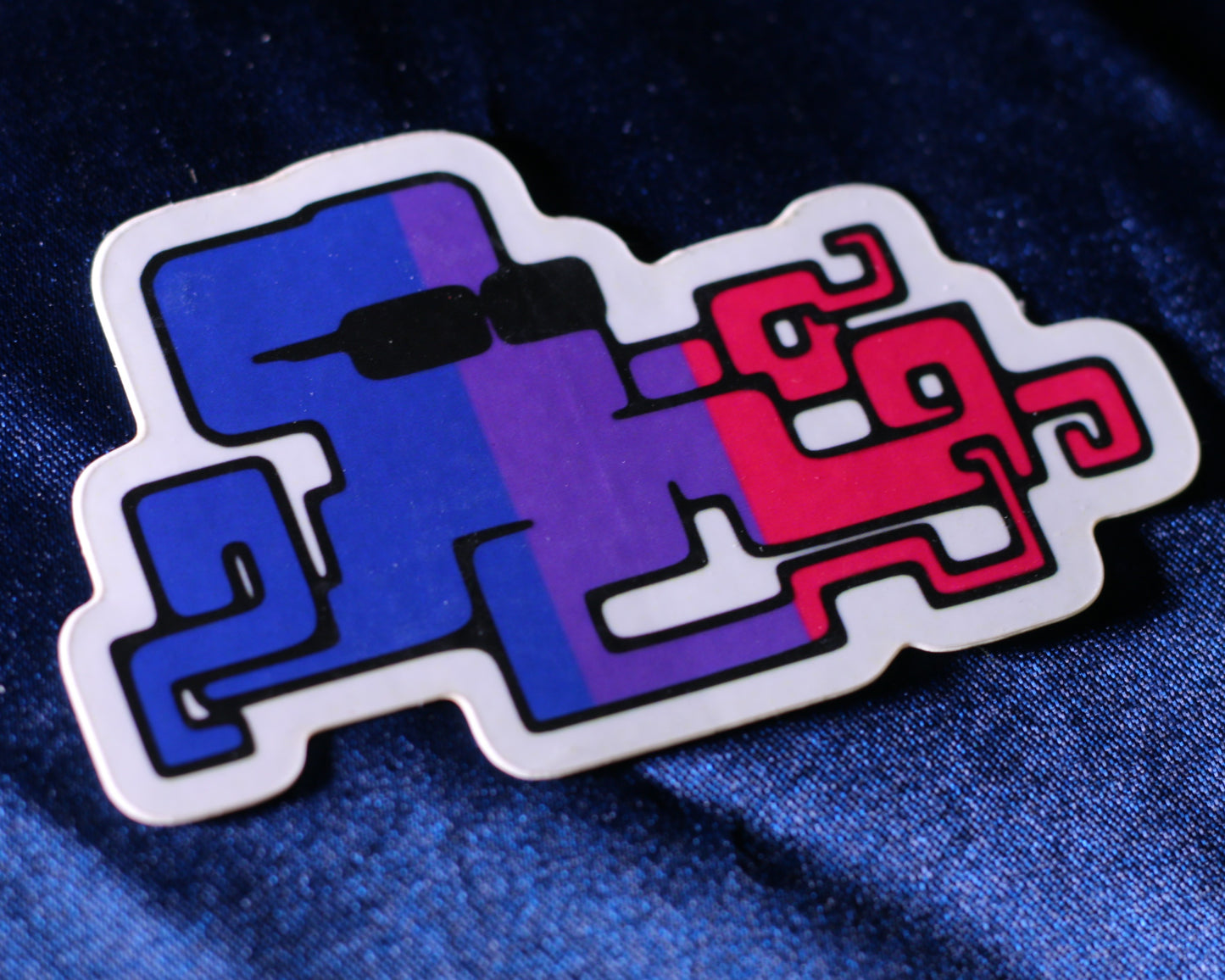 Bisexual Flag Iggy The Octopunk Sticker