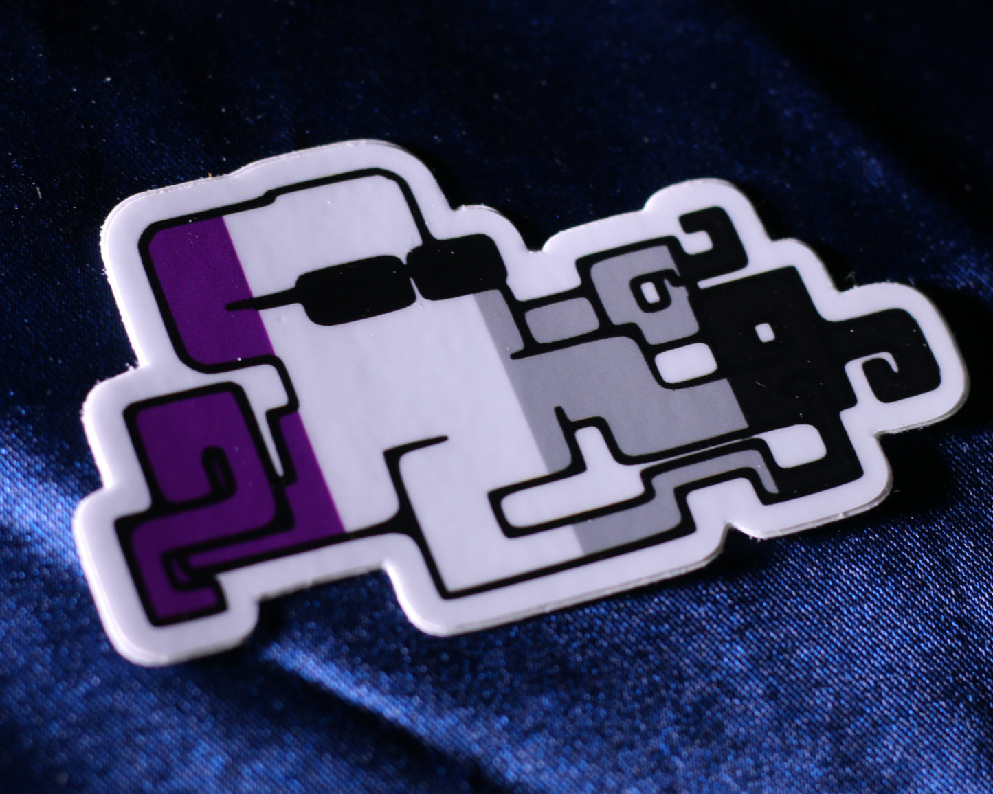 Asexual Flag Iggy The Octopunk Sticker