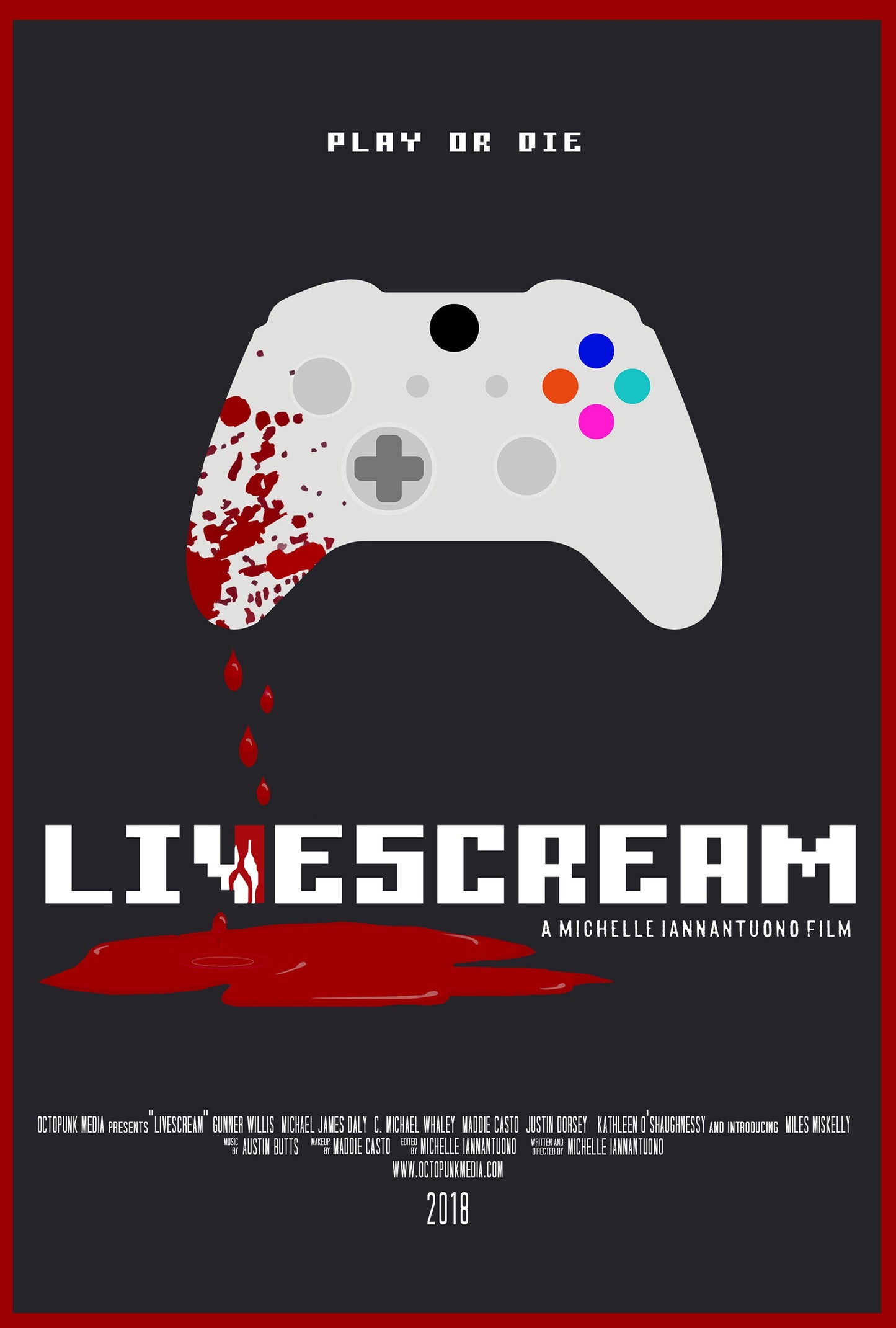 Livescream (2018) 11 x 17 Poster - Signed By Director