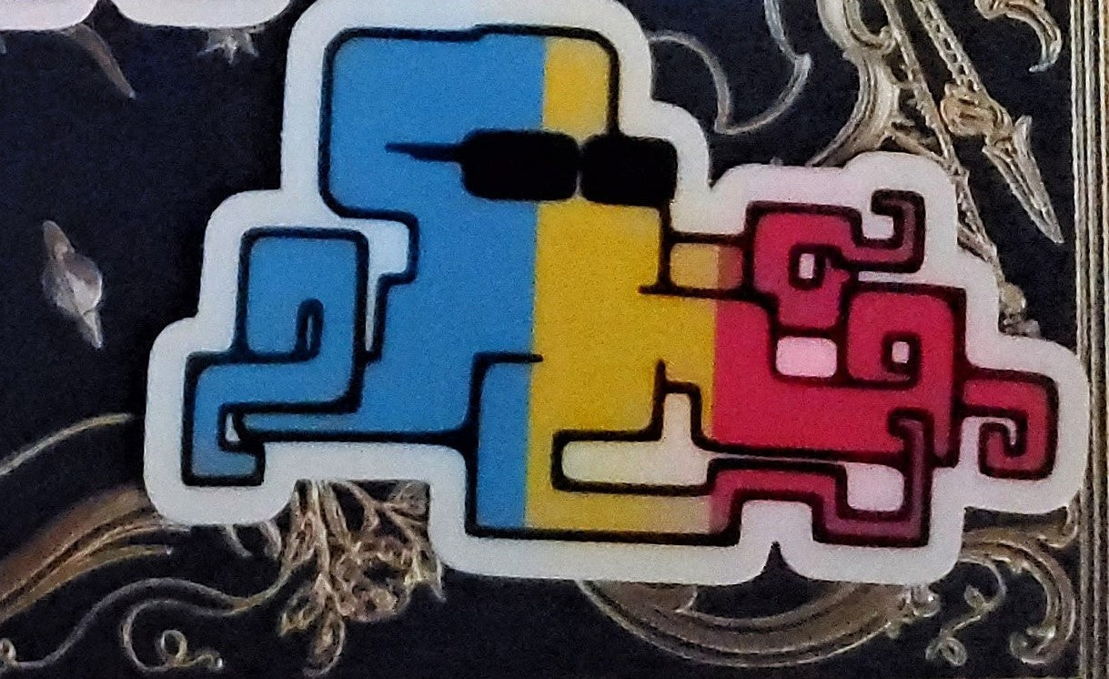 Pansexual Flag Iggy The Octopunk Sticker