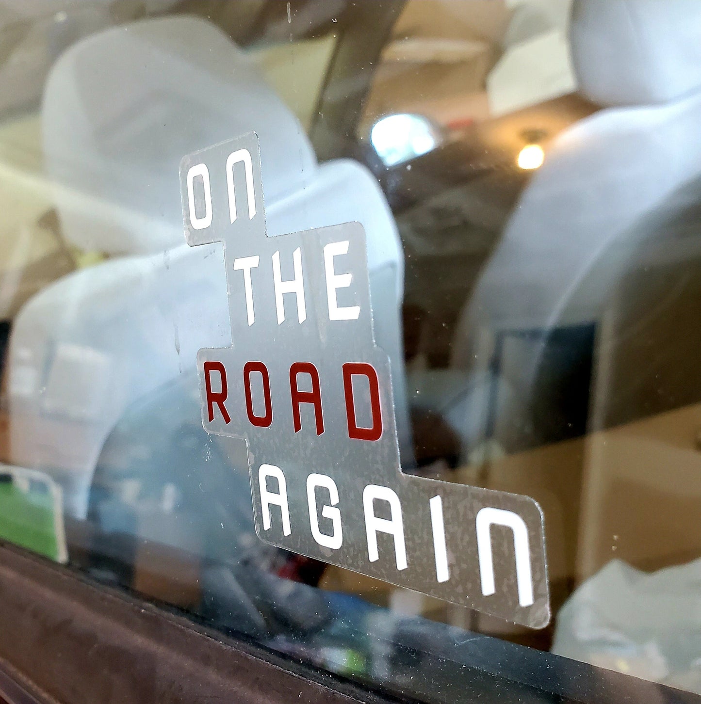 On The Road Again Clear Decal