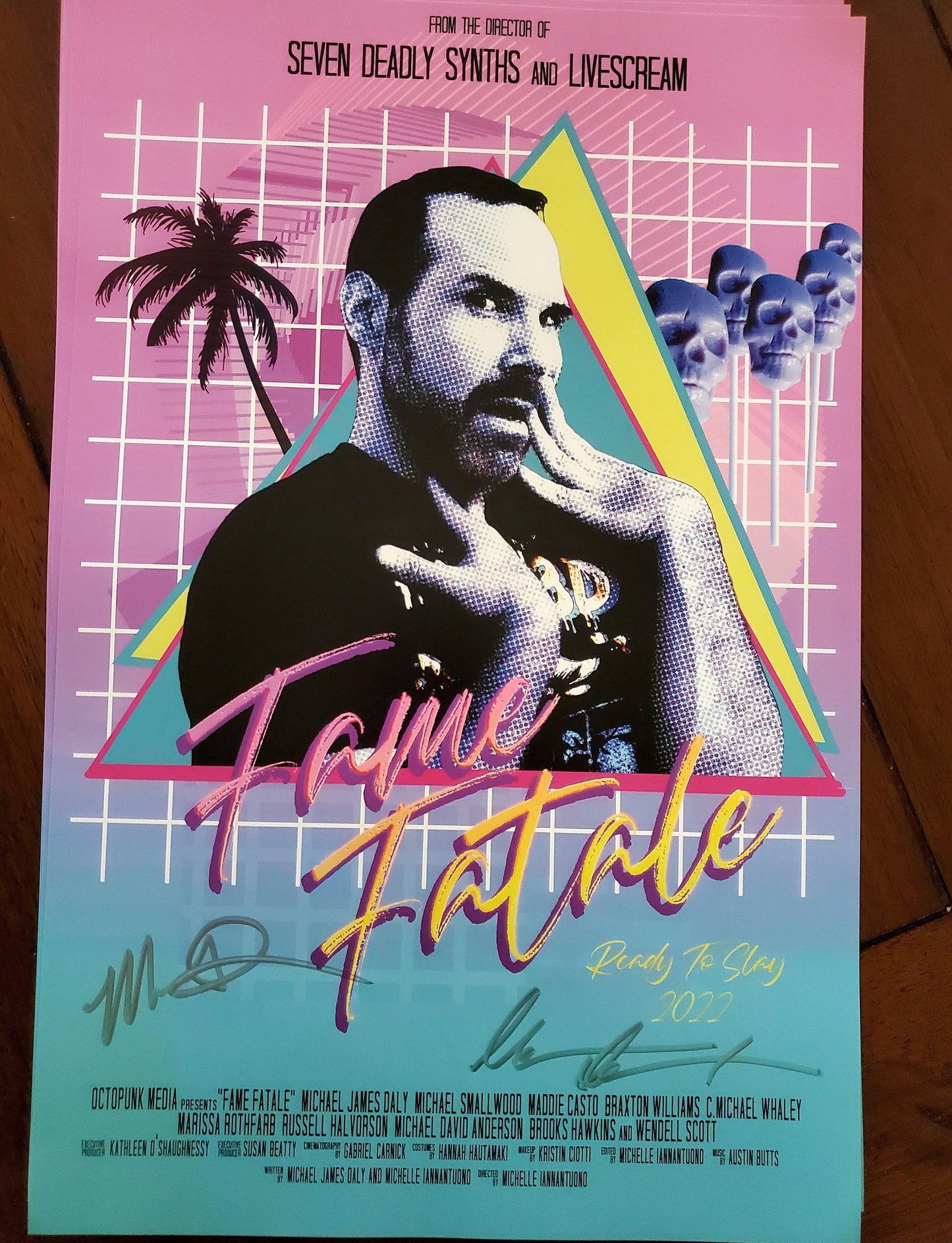 Fame Fatale 11 x 17 Poster - Signed by Cast and Director