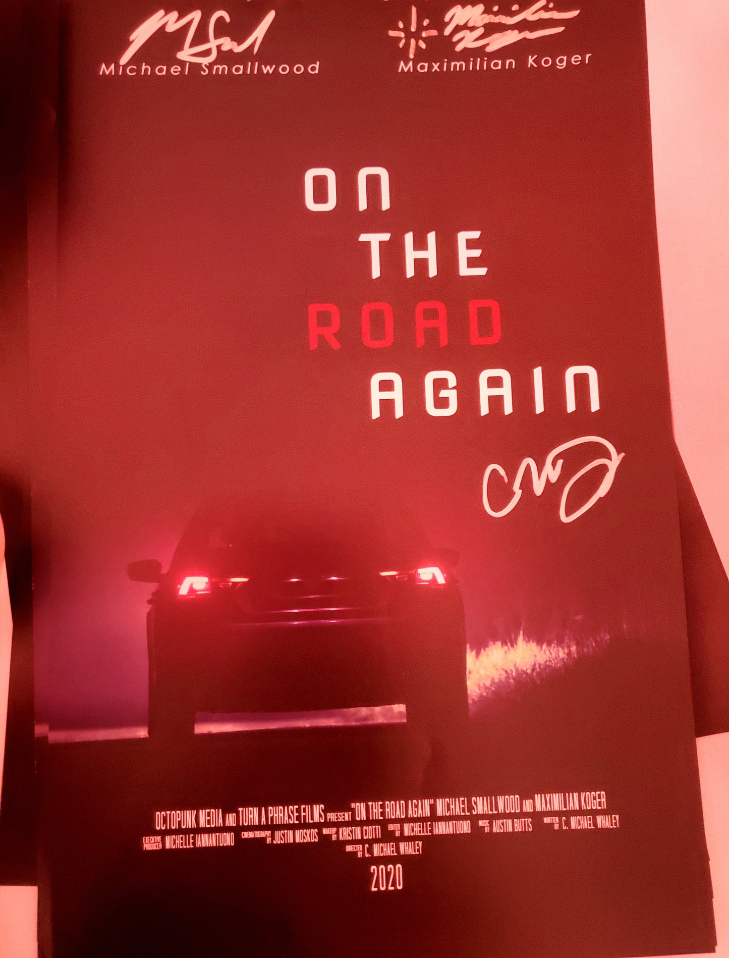 On The Road Again 11 x 17 Poster - Signed By Cast and Director