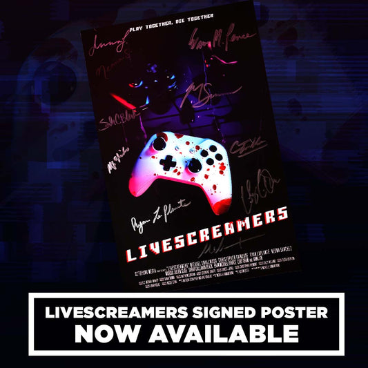 Livescreamers Signed Poster 11x17in